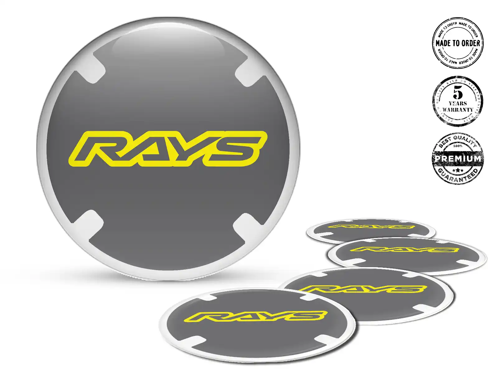 Rays Aufkleber Dome Edition Harz Emblem Labels